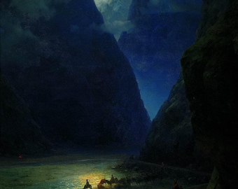 Aivazovsky "Darial Gorge" Canvas Print | Nautical Art