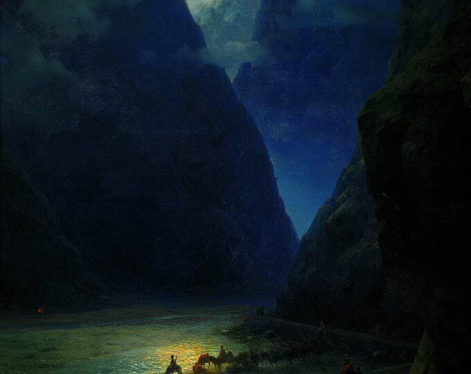 Darial George Aivazovsky | Gliclée Hand-Stretched Canvas Art | Premium Nautical Masterpiece | Classic Maritime Décor & Historic Ship Lovers