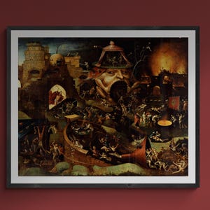 Christus in Limbo, Hieronymus Bosch Reproduktion, Fine Art in Museumsqualität auf Hahnemühle Heavyweight Papier oder einem hochwertigen Poster gedruckt