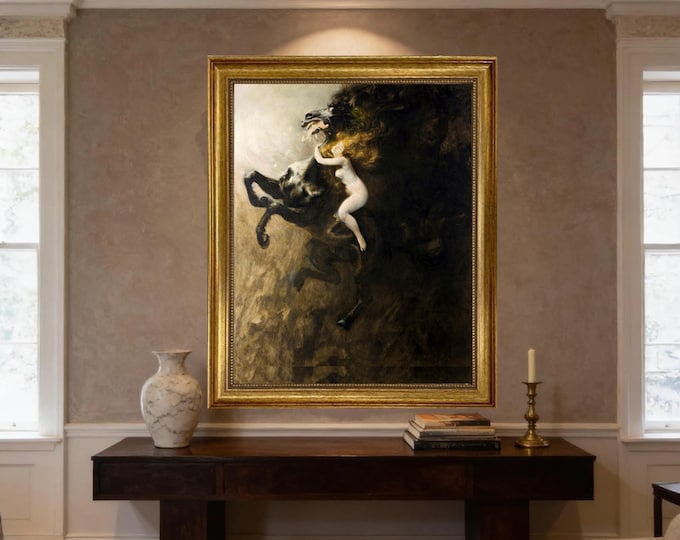 Władysław Podkowiński "Frenzy of Exultations" Framed Canvas Giclée