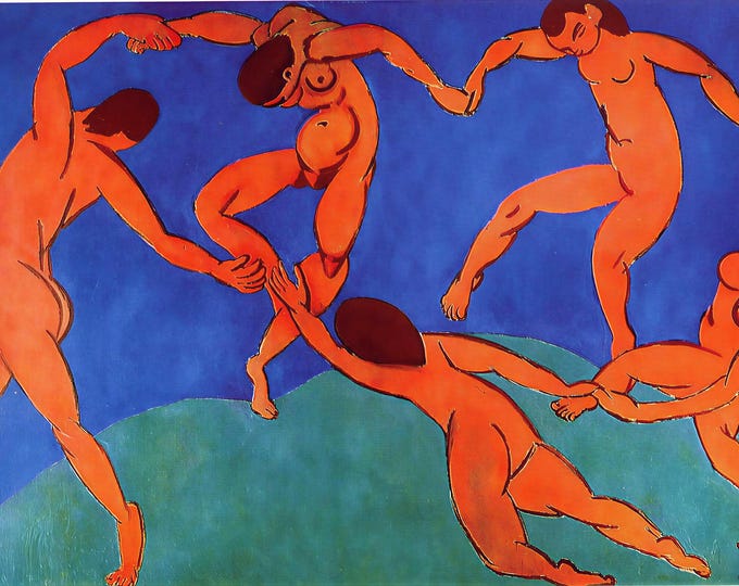 Henri Matisse Dance II Canvas Print | Hand-Textured Wall Art