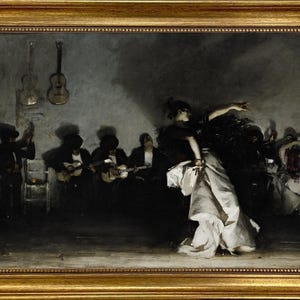 Spanish Dancer, John Singer Sargent | FRAMED| Heavyweight Canvas  with Hand-Applied Brush Strokes | look like original art