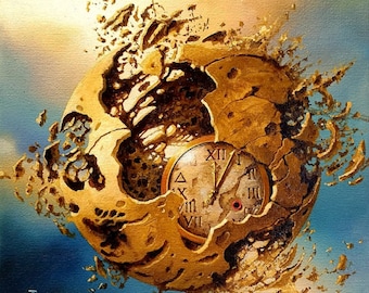 Surreal Time Art Print | Giclee Fine Art Paper