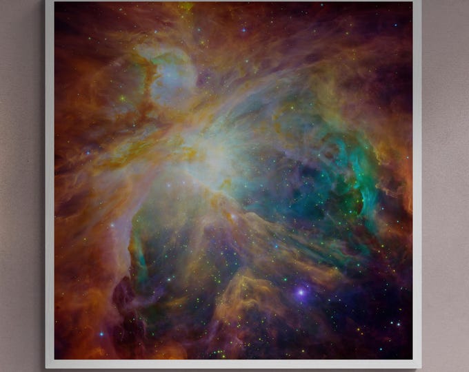 The Orion Nebula – Hubble Space Telescope Print | XXL Premium  Canvas or Canvas Finish with Brush Strokes for a Stunning Cosmic Masterpiece