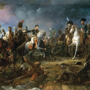 Battle of Austerlitz 1805 by François Pascal Simon Gérard | Premium Canvas Print with Brush Strokes | Looks Like an Original Masterpiece
