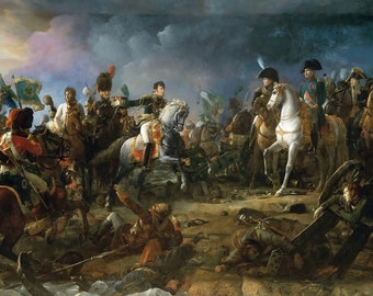 Battle of Austerlitz, 3D Hand-Finished Canvas Print