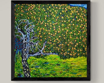 Gustav Klimt Apple Tree Giclee Art Print – Classical Art Reproduction