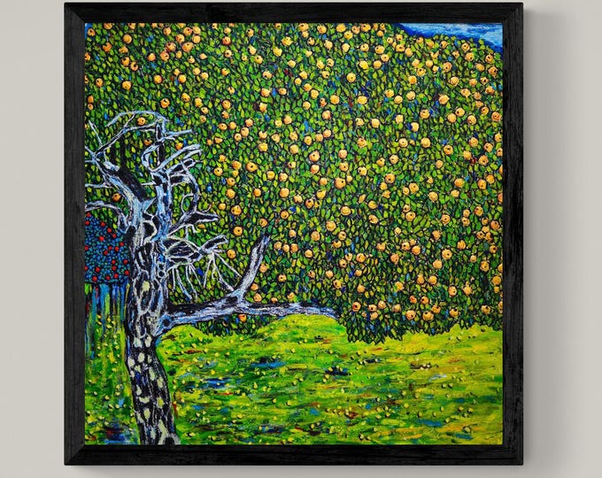 GUSTAV KLIMT - Golden Apple Tree - Giclee Wall Decor Art Print, Classical Art Reproduction, Print on canvas or paper, original large art