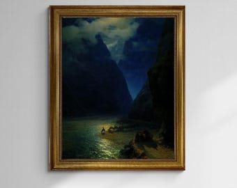 Aivazovsky Darial Gorge Giclée Art Print, Museum Quality