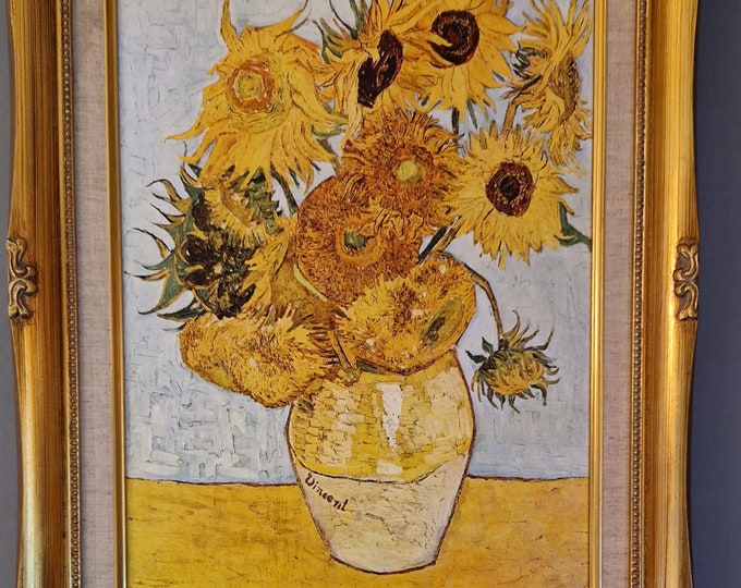 Sunflowers by Van Gogh , Classic elegance Home Decor Canvas Wall Arte, Ready to Hang