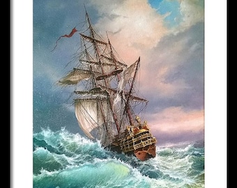 Tall Ship "After Storm" Fine Art Seascape Print on Heavyweight archival paper