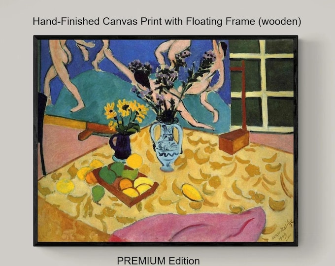 Henri Matisse Still Life with Fruit | Canvas Print  | Floating Frame and Brush Strokes