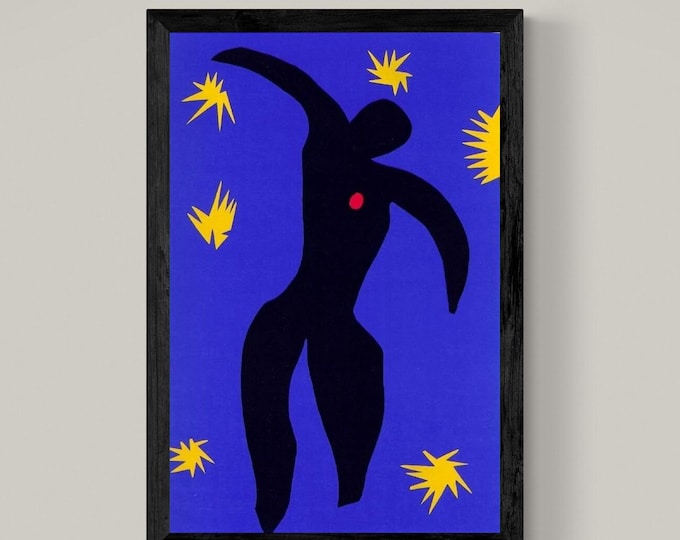 Icarus 1944 by Henri Matisse Giclee Print Reproduction, Heavyweight Fineart print on art paper, museum quality poster or canvas (rolled)