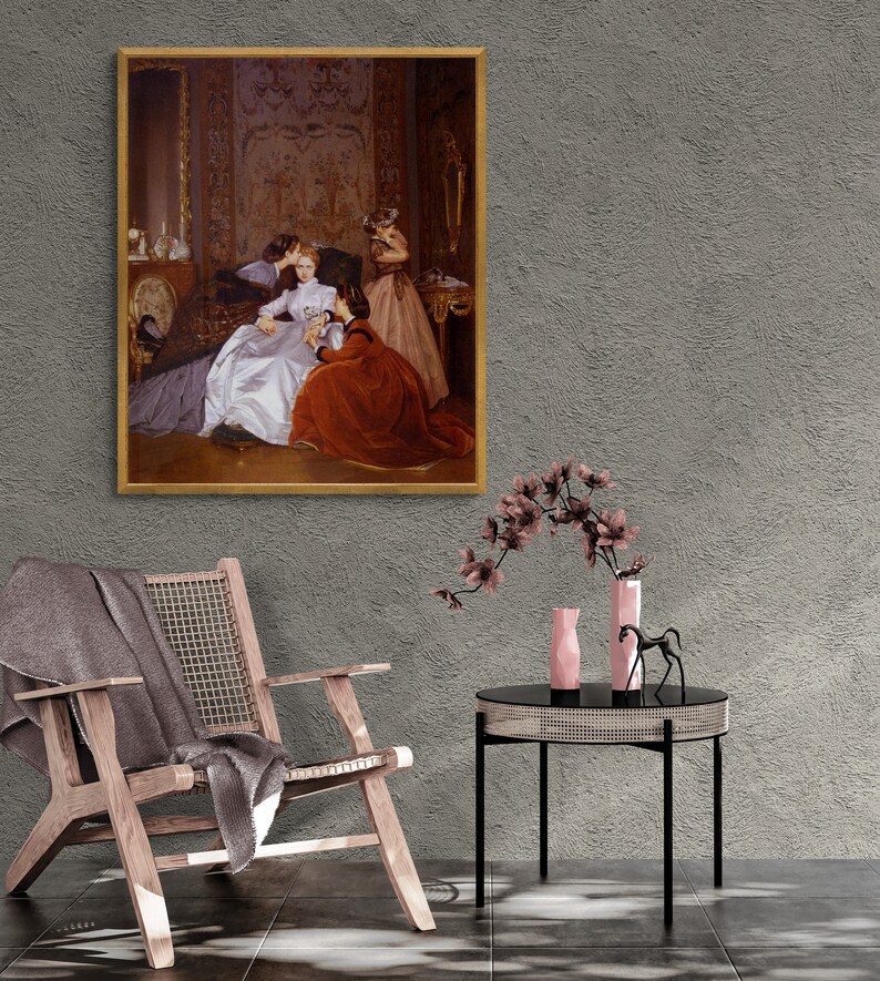 Hesitant Fiancee Auguste Toulmouche Painting: La Fiancée Hésitante Giclee Art Print - Etsy