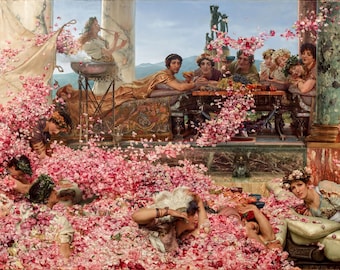 The Roses of Heliogabalus Canvas Print: 3D Hand Finished Art