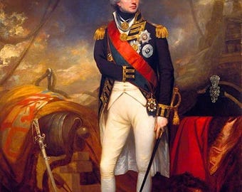 Horatio Nelson Portrait, William Beechey, Giclée Print on Art paper