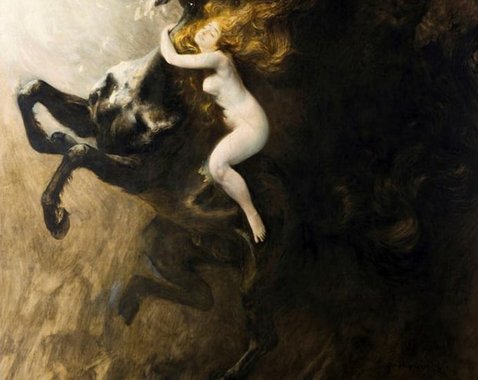 Władysław Podkowiński "Frenzy of Exultations" Giclée Canvas Print