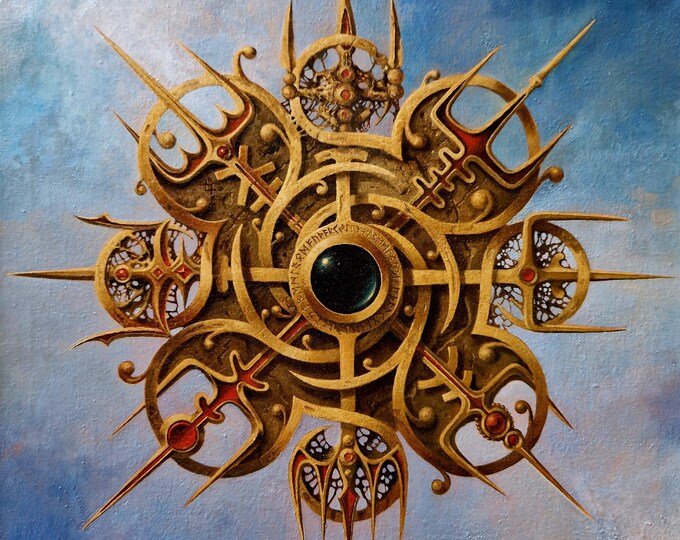 VEGVISIR VIKING Compass | Viking Art Prints from original painting | Viking Decor | Norse mythology art | Viking gifts for men