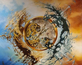 Temporal Elegance: The "END of TIME" Heavyweight paper, Giclee Art Prints