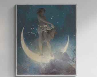 Edwin Blashfield Art Print: Spring Scattering Stars, Fine Art Paper or Canvas