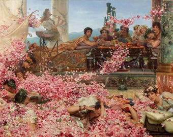 The Roses of Heliogabalus Canvas Print: 3D Hand Finished Art