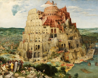 Pieter Bruegel's Tower of Babel Giclee Art Print, Home Wall Decor