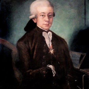 AMADEUS MOZART Portrait, Fine Art Print, Ready to Hang, Wall Decor, Home Deccor or digital file