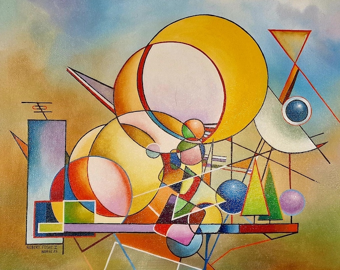 DANCING with the SUN Giclee Print Reproduction Painting, Modern Heavyweight Canvas, 3D hand finish print with brush strokes, Large wall arts