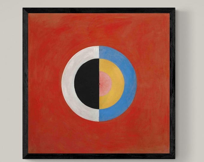 Hilma af Klint  The Swan (No. 17) Abstract Art Print: Giclee on Canvas