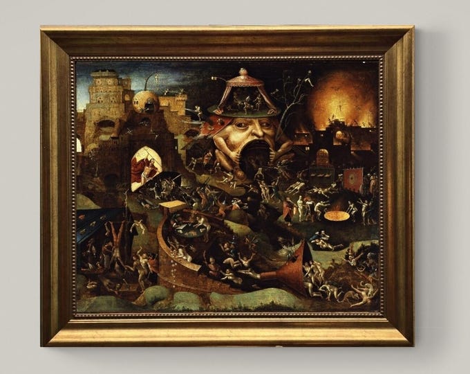 Hieronymus Bosch Christ in Limbo Giclee Print Canvas Fine Art Reproduction