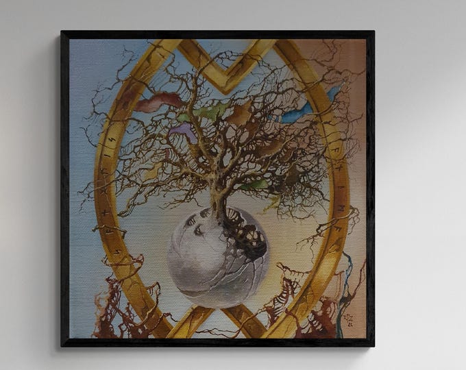 Tree Of Life and Hope Wall Art, Giclee Print Reproduction, Heavyweight Fineart print on on Hahnemüle art paper or museum quality poster
