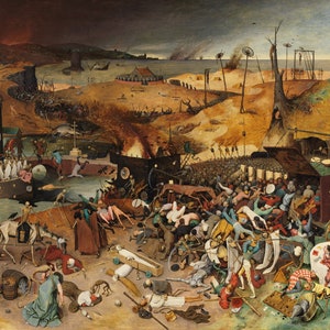 Il trionfo della morte, Pieter Bruegel il Vecchio, riproduzione giclée, stampa pesante su carta Fineart o poster di qualità museale