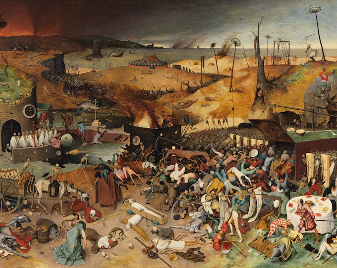 The Triumph of Death | Pieter Bruegel the Elder | Museum-Quality Heavyweight Canvas Print | Iconic Renaissance Masterpiece for Classic Wall