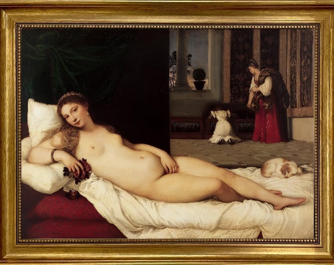Venus Of Urbino, Titian, Renaissance Giclée Fine Art Print on Hahnemühle paper