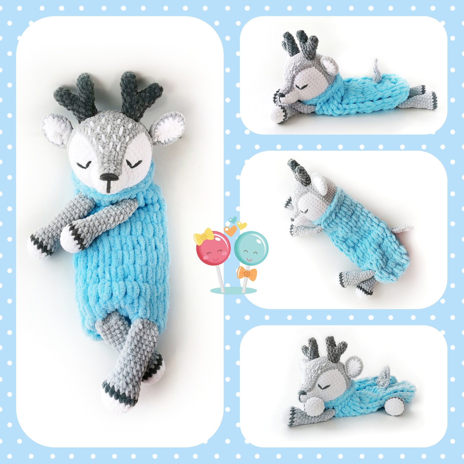 Pajama keeper pajama bag for kids stuffed room decor deer Etsy