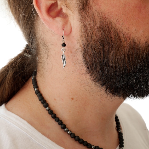 Dangle feather hotsell earring
