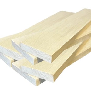 Maple Wood Planks Select Size 1/8 - 3/4 inch S4S Dimensional Lumber Made in USA DIY, Laser Engraving, Scroll Saw and Crafts