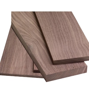 Walnut Wood Lumber Planks Select Size 1/8 - 3/4 inch S4S Dimensional Lumber Made in USA Kiln-Dried