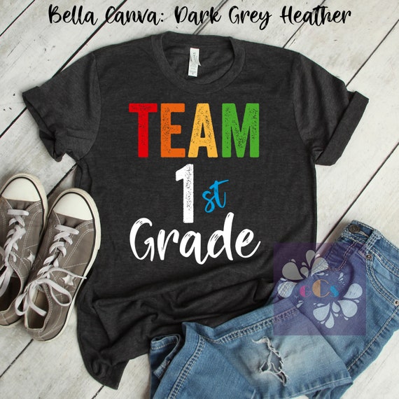 1st Grade Teacher Shirt 1st Grade Team Back to School | Etsy