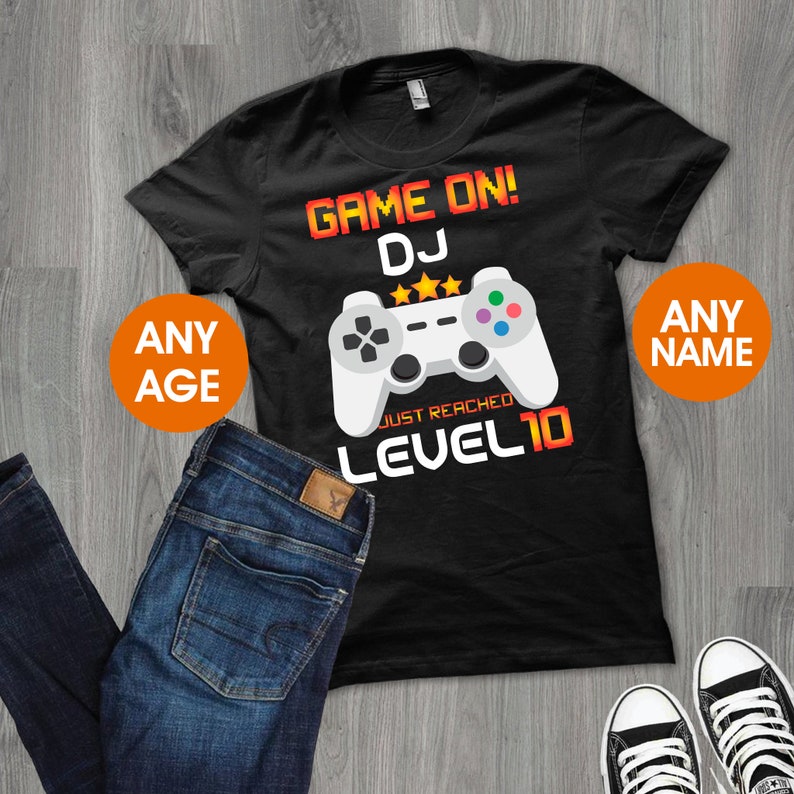 Video Game Shirt Level 10 Unlocked Achievement Unlocked | Etsy