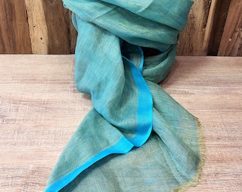 handwoven linen scarf