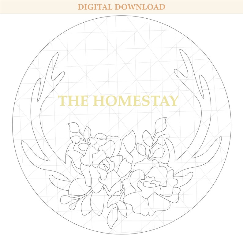 Download Antler Flower Svg Instant Download Cut File Floral Deer Antlers Svg Clip Art Image Files Embellishments Startfi Io
