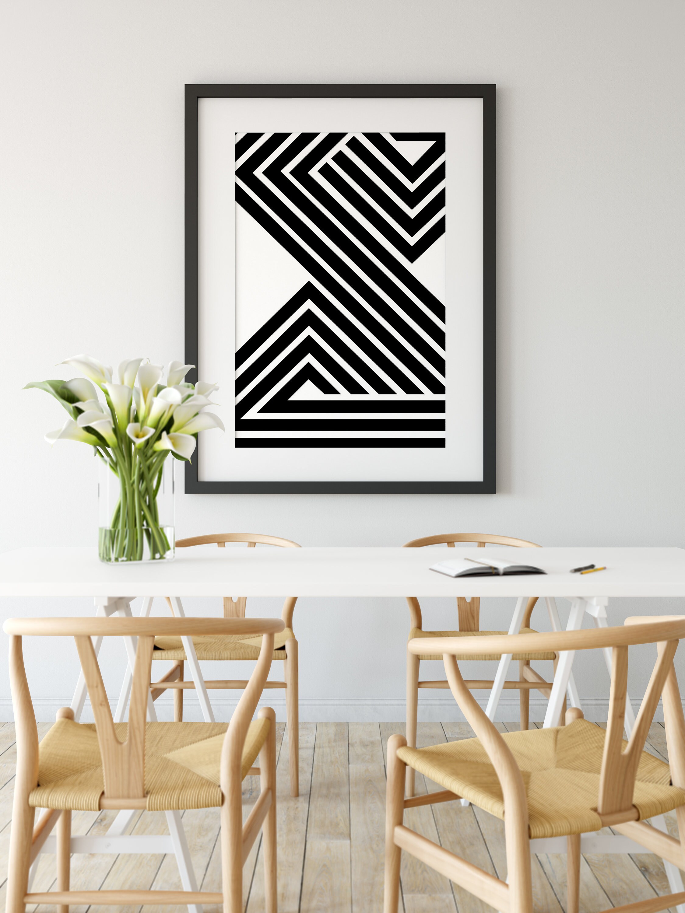 Geometric Printable Wall Art Instant Download Minimal Art Etsy UK
