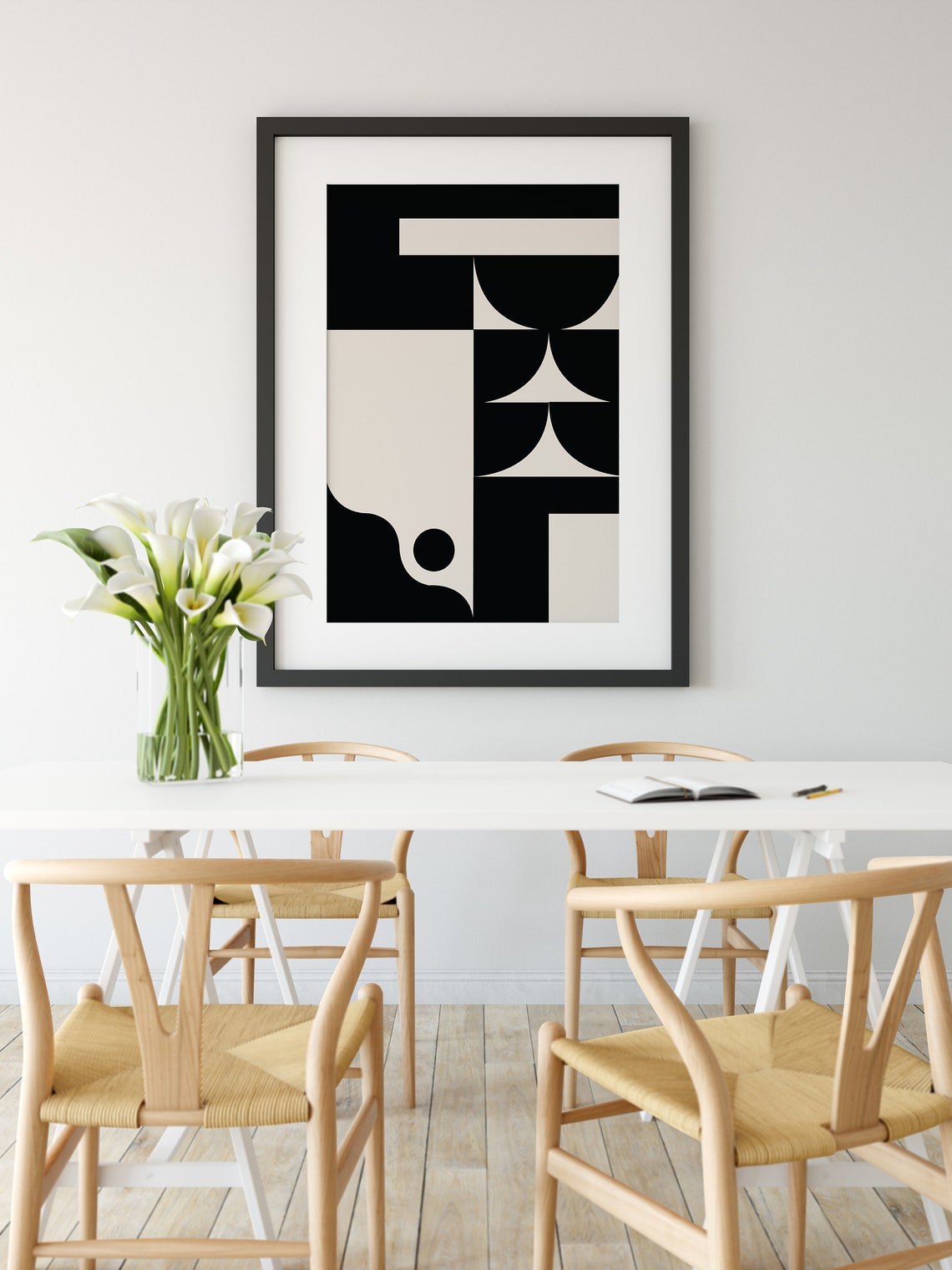 Geometric Printable Wall Art Instant Download Minimal Wall | Etsy