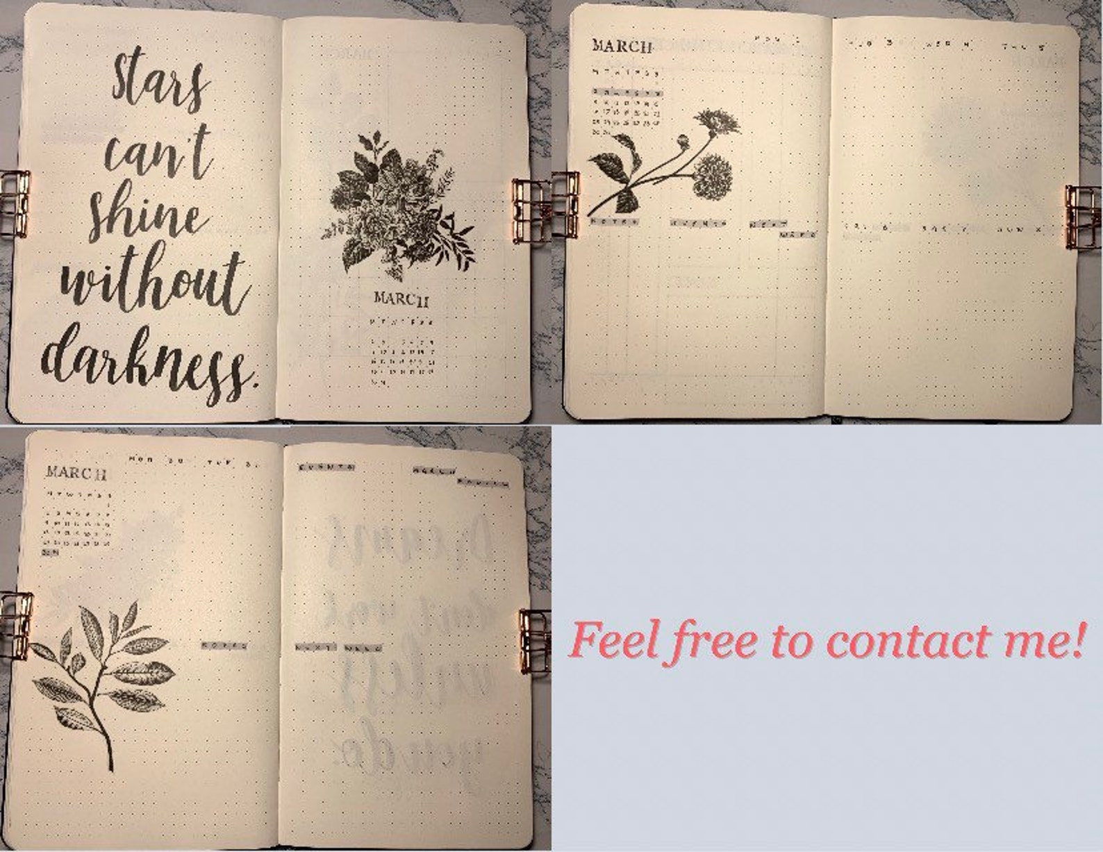 Premade Handmade Bullet Journal Etsy