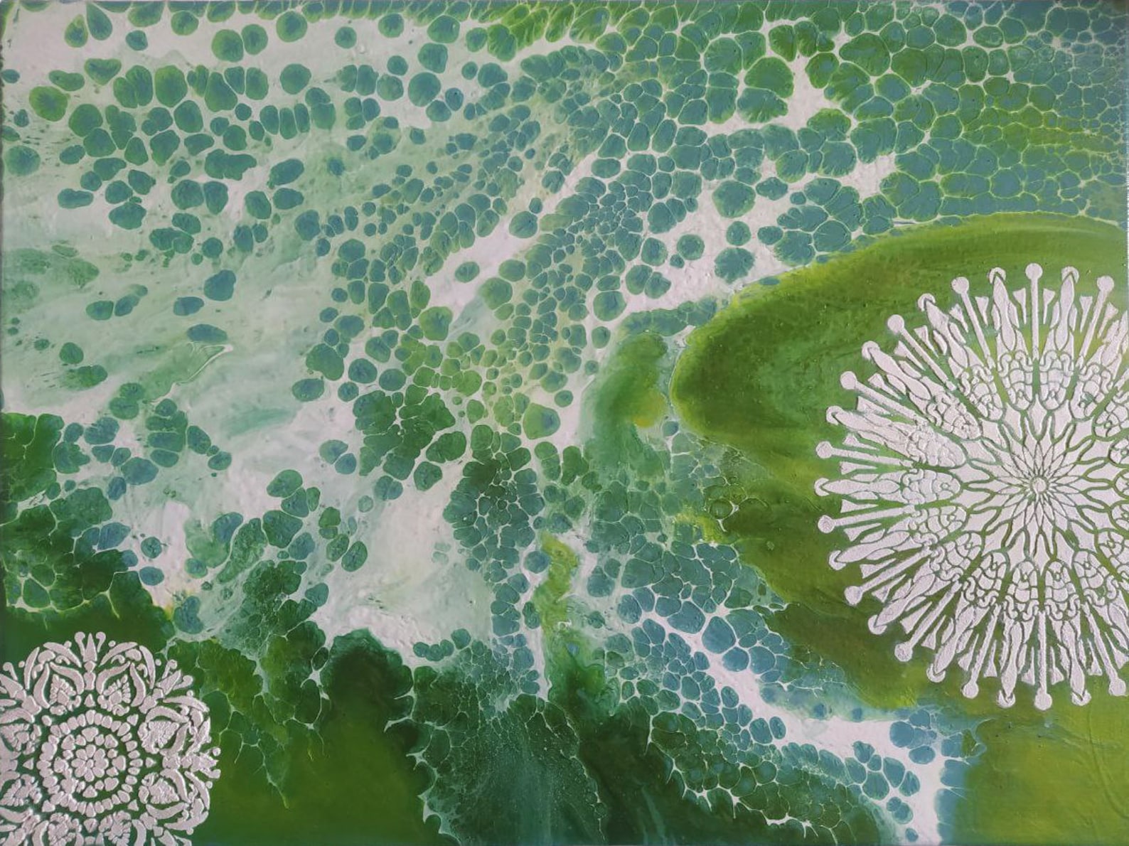 Photo inspiration: Fresh Look at Acrylic Pour Painting On Canvas Fluid Art Mixed Media Texture