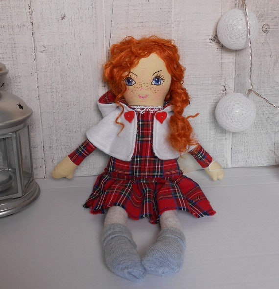 red head rag doll