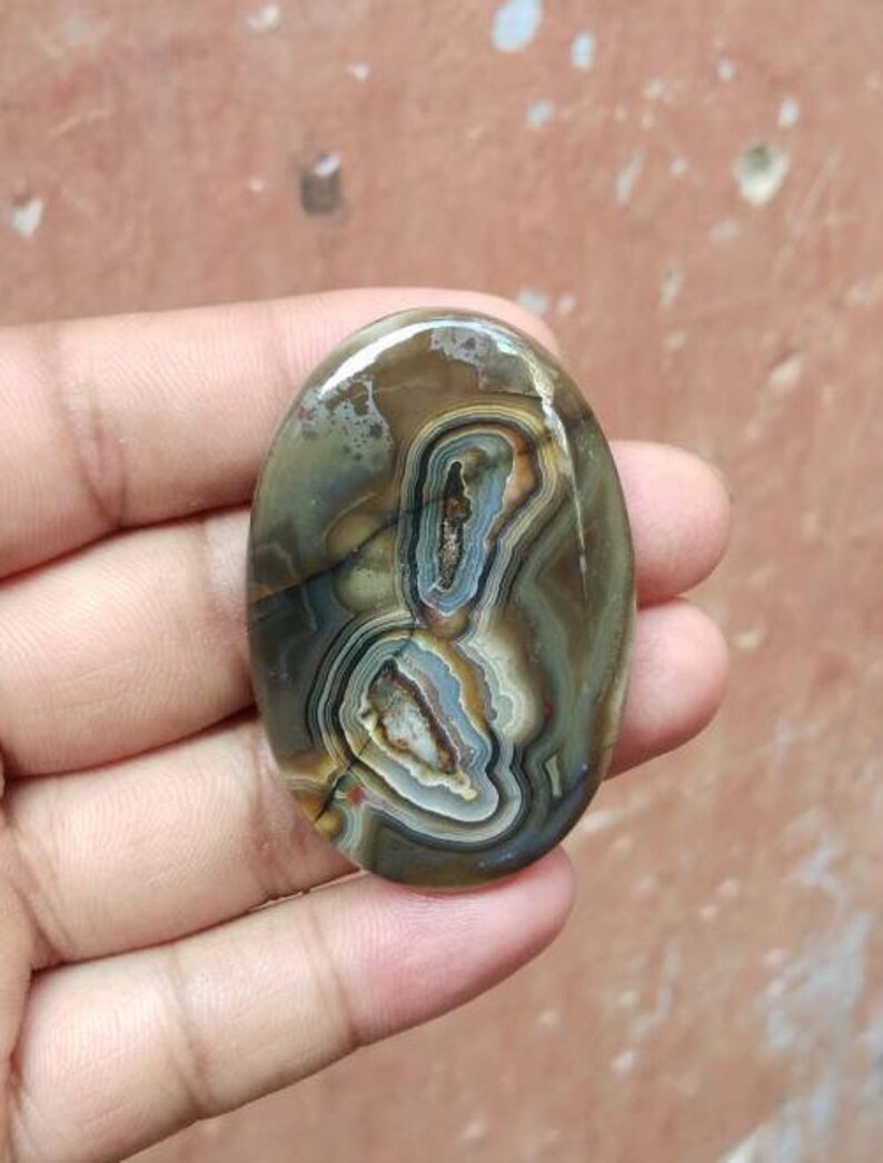 Rare Natural Crazy Lace Agate Cabochon Use For Jewelry Making. @pc56