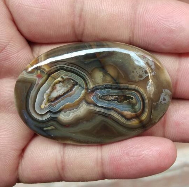 Rare Natural Crazy Lace Agate Cabochon Use For Jewelry Making. @pc56