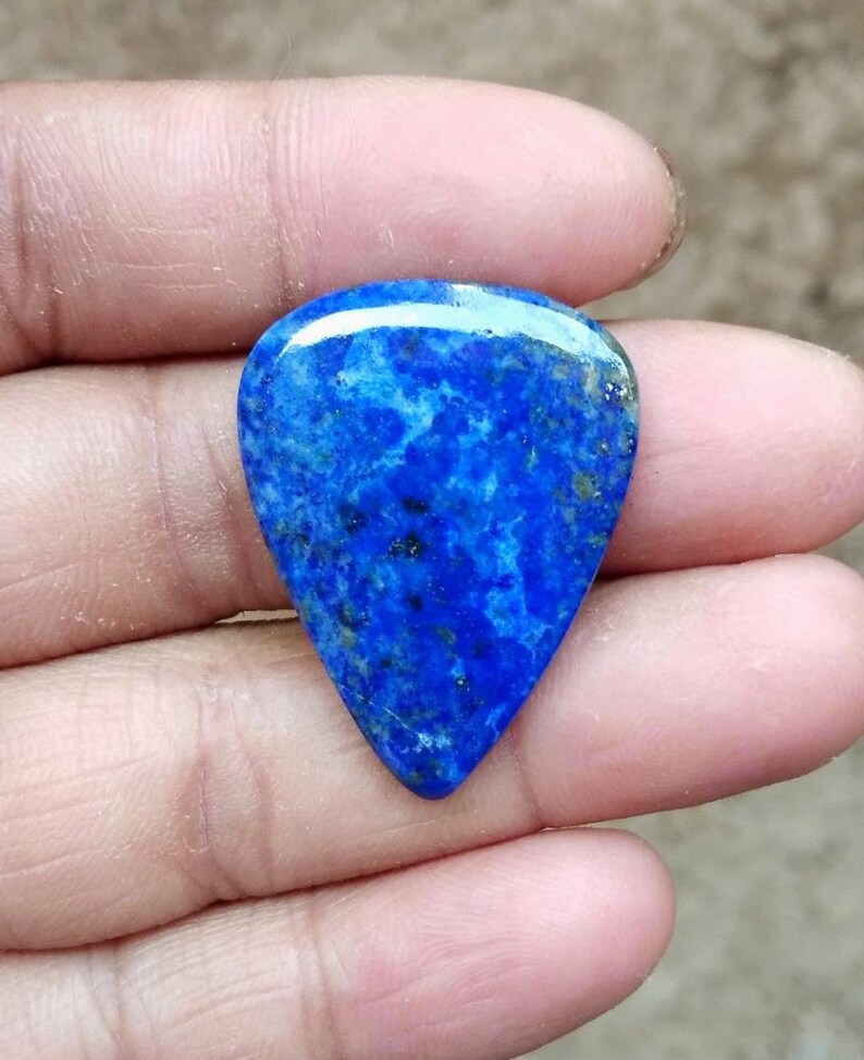 Amazing Lapis Lazuli Tear Drop Cabochons For Jewelry Making,30X23mm,22.70cts...@2847